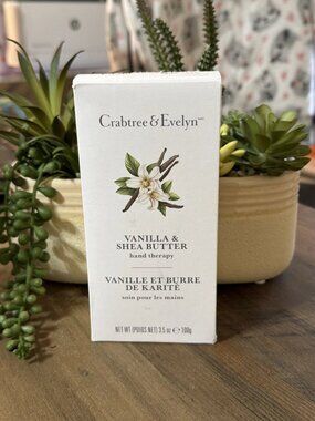 Crabtree & Evelyn Vanilla & Shea Butter Hand Therapy Cream 3.5oz Sealed